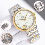 GT Factory Omega De Ville Classic 39.5MM Inhouse 2500 Movement Gold/Rose Gold Bezel Watch